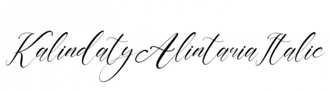 Kalindaty Alintaria Italic  Frei Schriftart Herunterladen