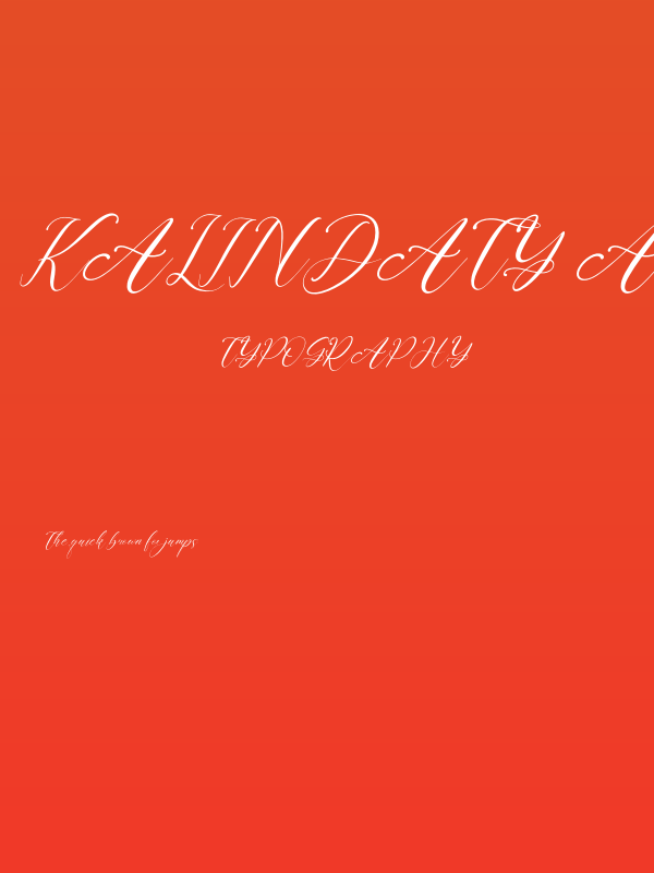 Kalindaty Alintaria Italic Poster