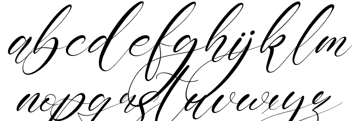 Kalindaty Alintaria Italic Font LOWERCASE