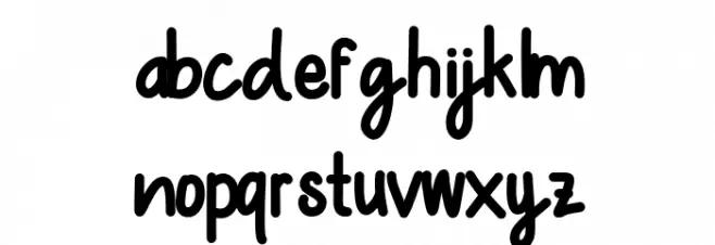Kalingga_Demo Schriftart Kleinbuchstaben