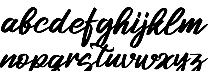 Kalingtone Brilliant Font LOWERCASE