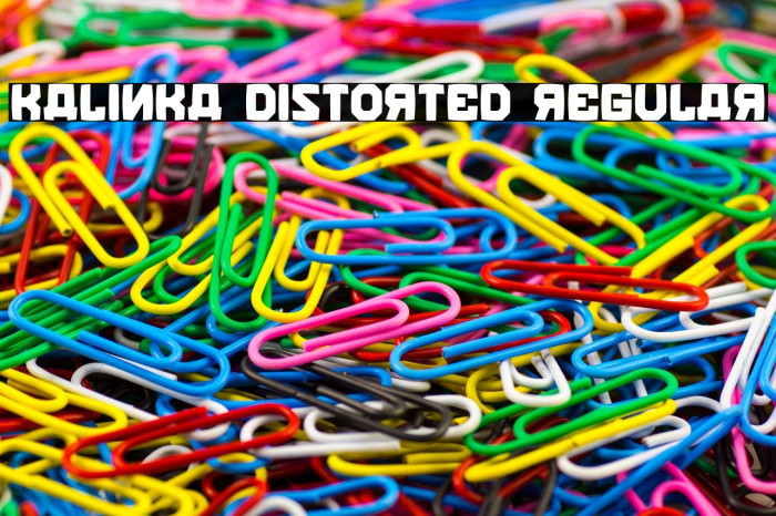 Kalinka Distorted Regular Font examples