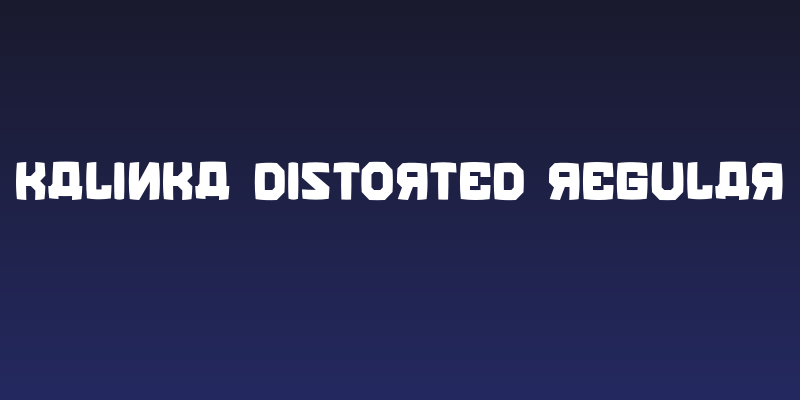 Kalinka Distorted Regular Social Header