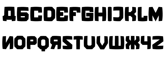 Kalinka Distorted Regular Font LOWERCASE