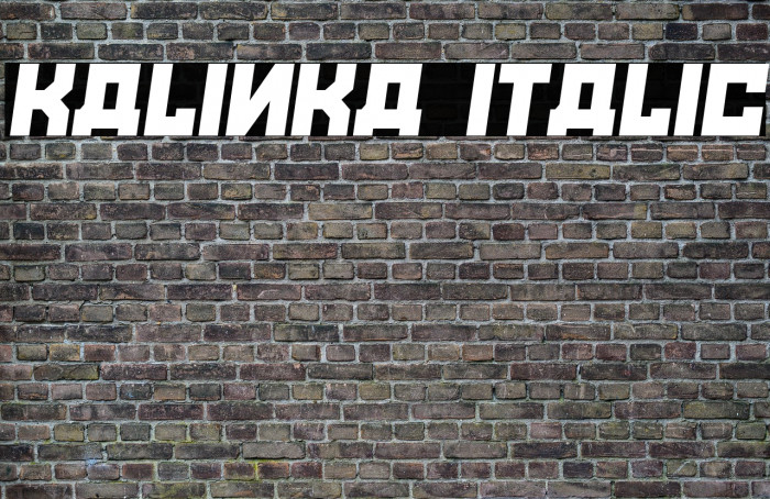Kalinka Italic Font examples