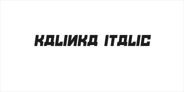 Kalinka Italic Logo