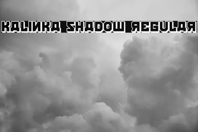 Kalinka Shadow Regular Font examples