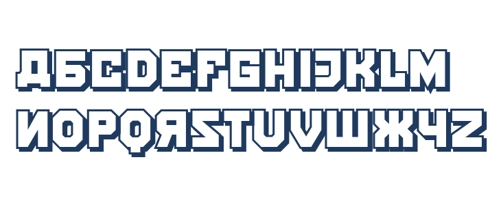 Kalinka Shadow Regular Lowercase