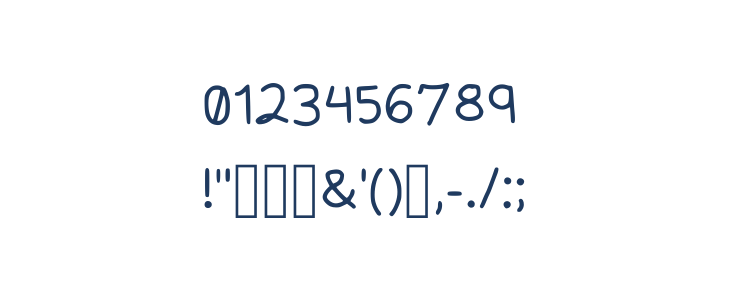 Kalis Handwriting Regular Other Characters