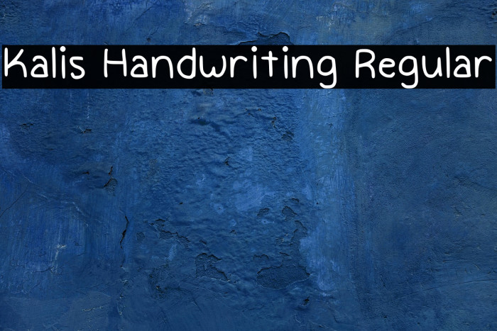 Kalis Handwriting Regular Example 3