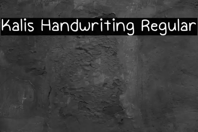 Kalis Handwriting Regular خط examples