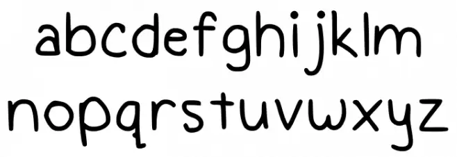 Kalis Handwriting Regular خط أحرف صغيرة