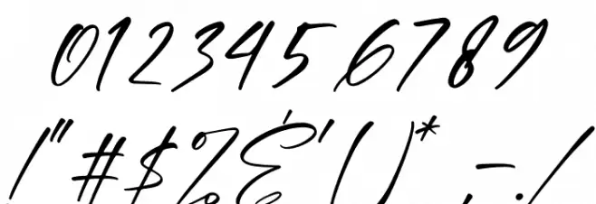 Kalisdera Font OTHER CHARS