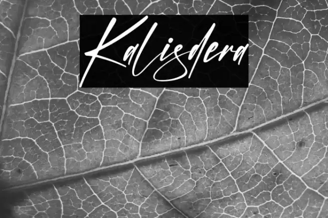 Kalisdera Font examples
