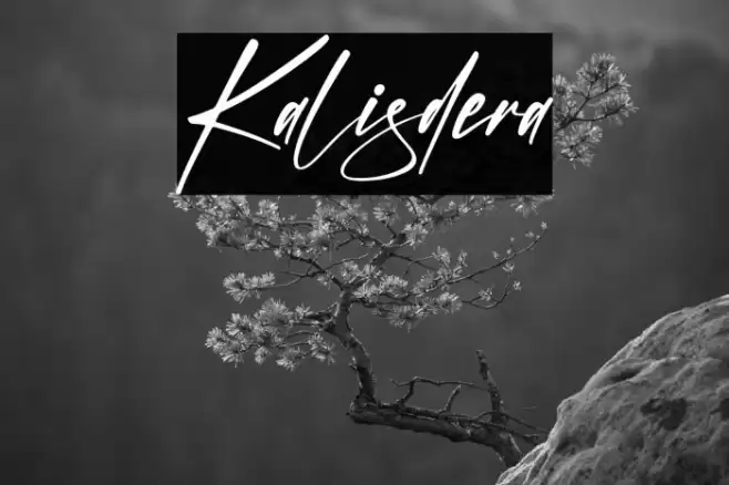 Kalisdera Font examples