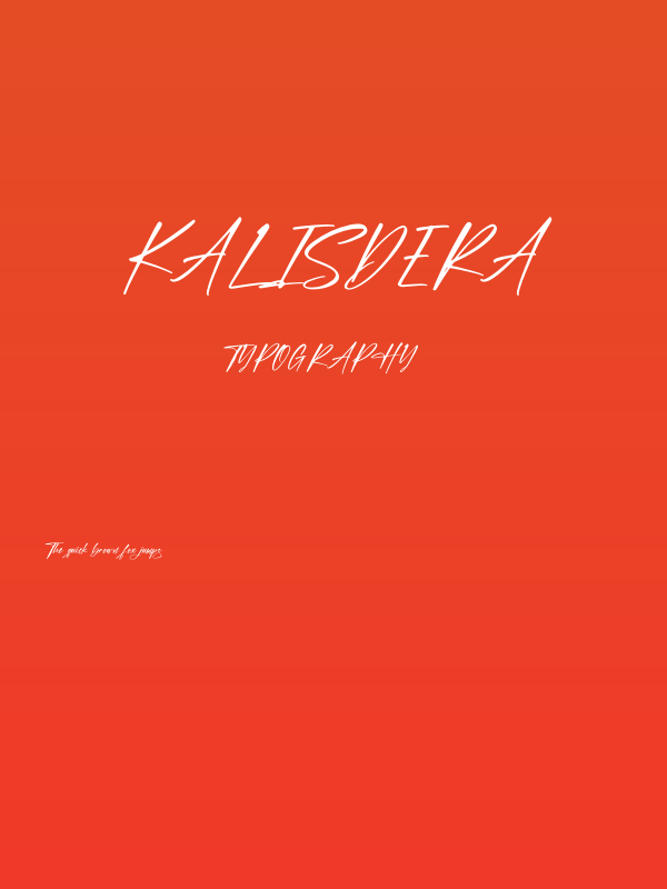 Kalisdera Poster