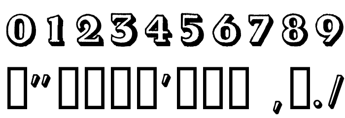 Kalish Normal Font OTHER CHARS