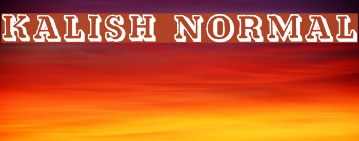 Kalish Normal Font examples