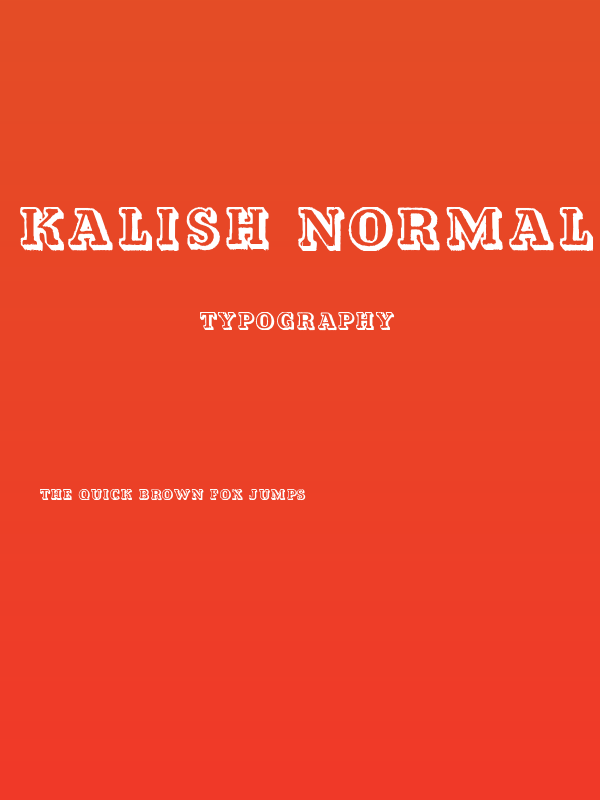 Kalish Normal Poster