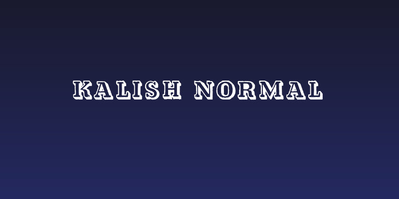 Kalish Normal Social Header