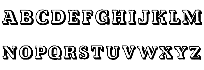 Kalish Normal Font LOWERCASE