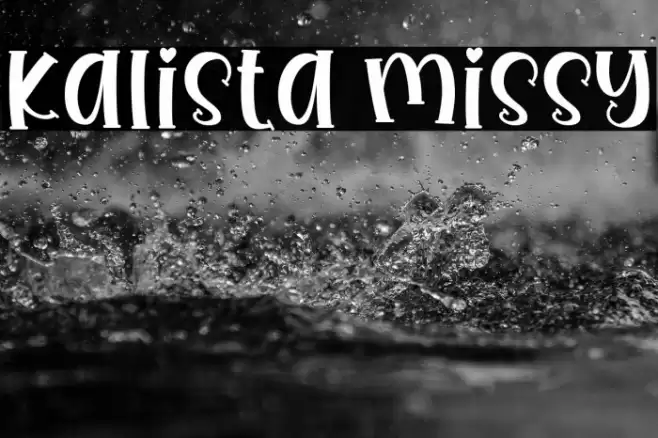 Kalista Missy Font examples