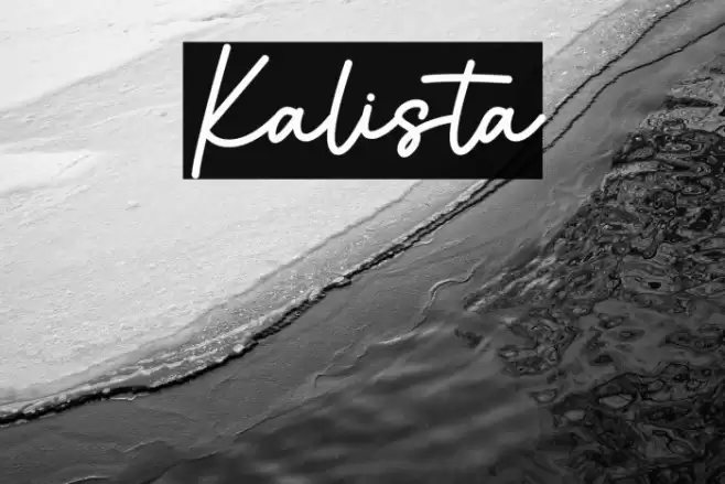 Kalista Font examples