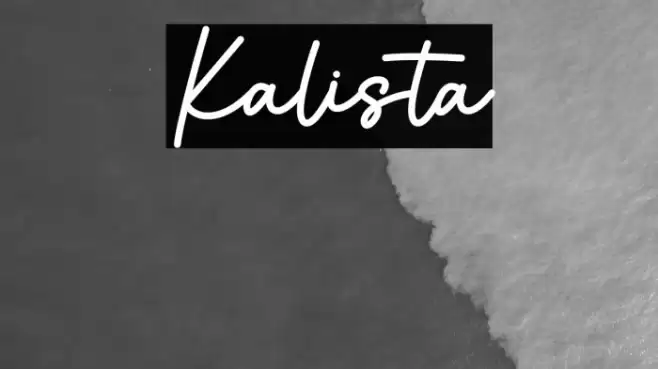 Kalista Font examples