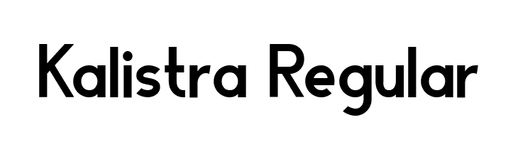 Kalistra Regular  font caratteri gratis