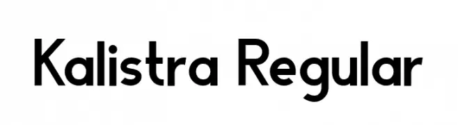 Kalistra Regular  Frei Schriftart Herunterladen