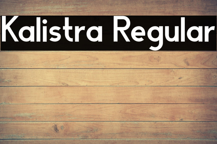 Kalistra Regular Example 1