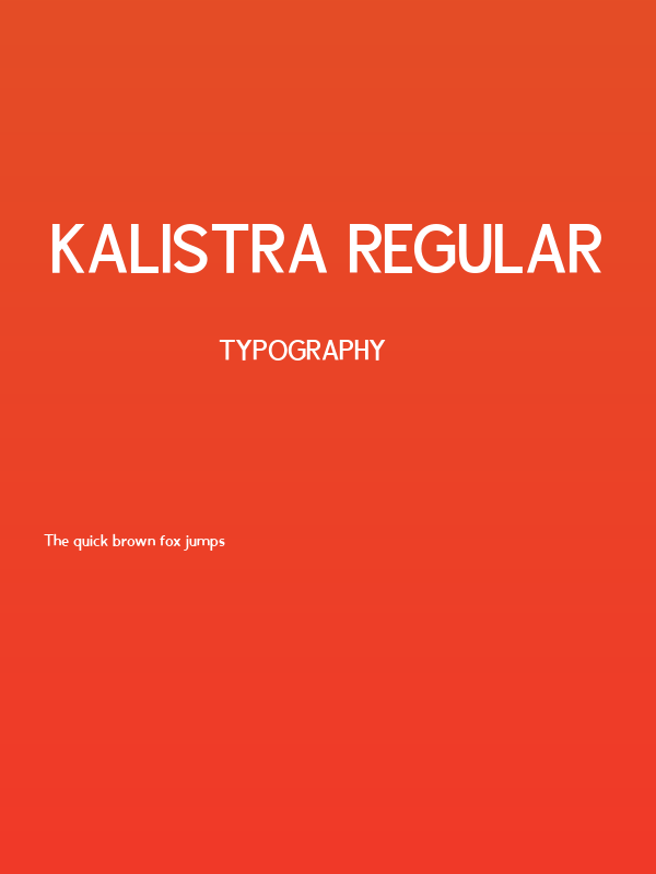 Kalistra Regular Poster