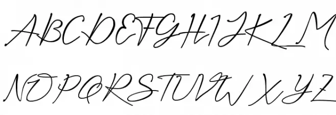 Kaliurang Signature - Personal Шрифта ВЕРХНИЙ