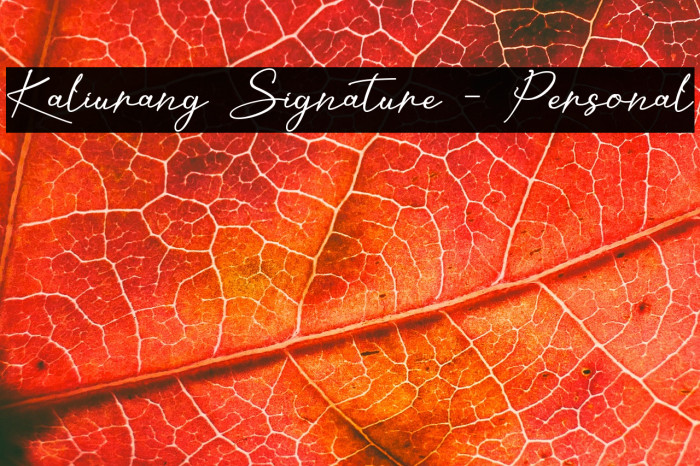 Kaliurang Signature - Personal Example 3