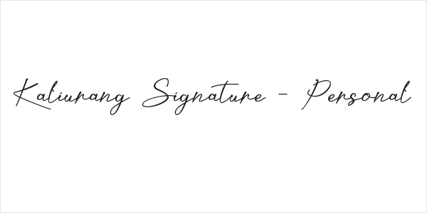 Kaliurang Signature - Personal Logo