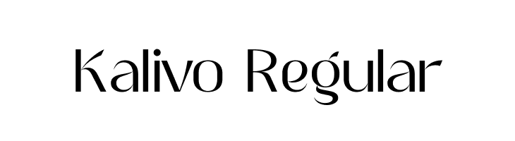 Kalivo Regular  Скачать бесплатные шрифты