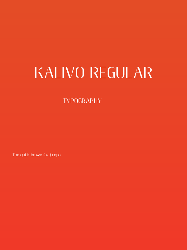 Kalivo Regular Poster