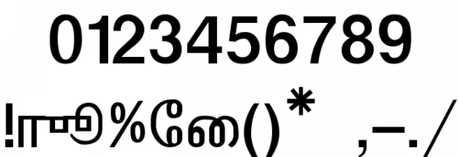 Kalki Normal Font OTHER CHARS