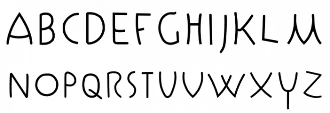 Kallaikosrevve Schriftart Groß