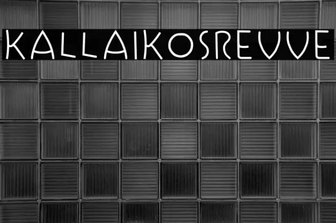 Kallaikosrevve Font examples