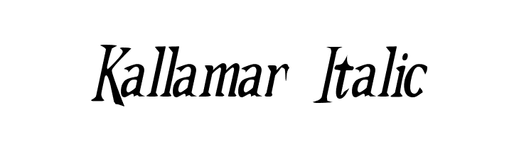 Kallamar Italic Font