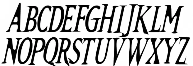 Kallamar Italic Fuentes MAYÚSCULAS