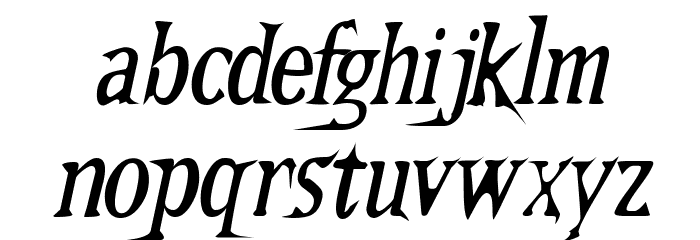 Kallamar Italic Font LOWERCASE