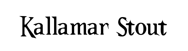 Kallamar Stout  フリーフォントのダウンロード