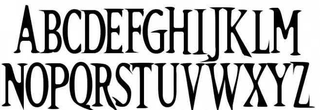 Kallamar Font UPPERCASE