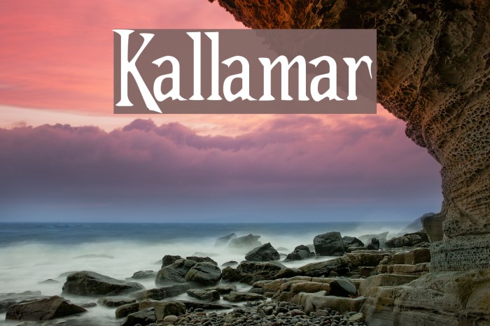 Kallamar Font examples
