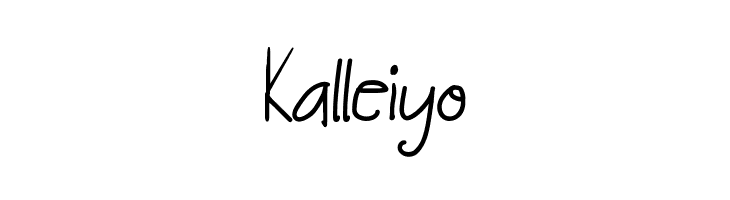 Kalleiyo  Скачать бесплатные шрифты