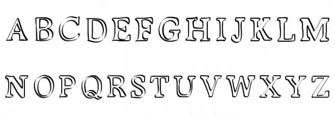 Kalligedoens Font UPPERCASE