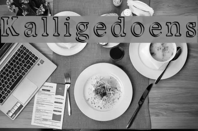Kalligedoens Font examples