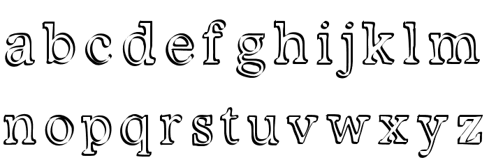 Kalligedoens Font LOWERCASE